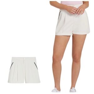 PUMA Women's AP Pleated Golf Shorts White Size XXL NWT Clean Girl Tennis